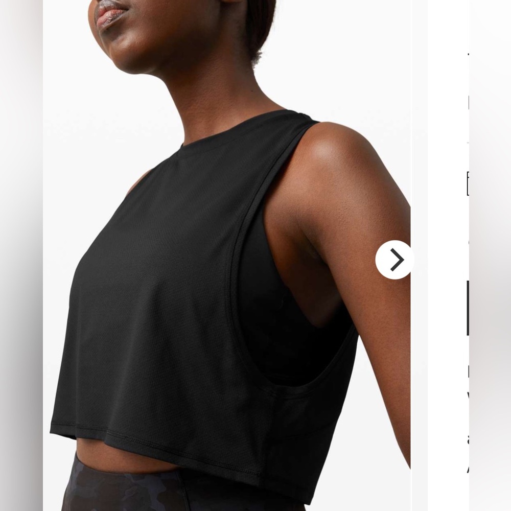 Lululemon Muscle Love Crop Tank *Tough
Black size 4